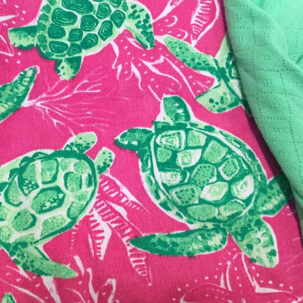 Tommy Bahama Girls Green Cardigan With Sleeveless Turtle Print Dress Size 3T